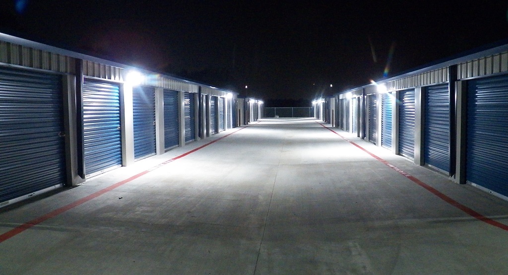 Storage Unit With Light On