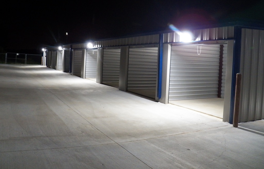 Self Storage Unit With Light On